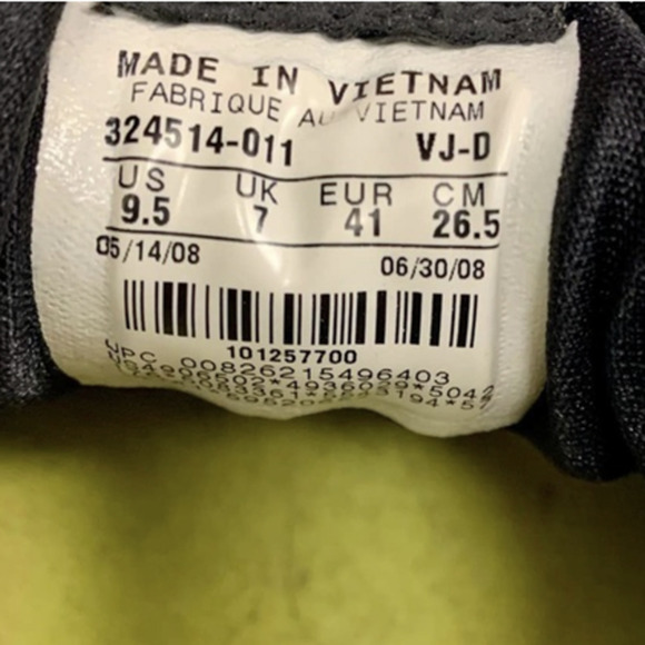 NIKE Zoom Trainer Shoes Black White 2008 Retro Athletic Running Sporty Size 9.5 - Picture 9 of 11